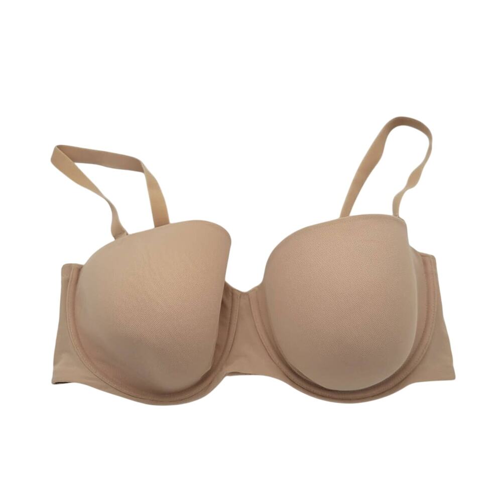 Auden Beige Lightly Lined Convertible Strapless Underwire Bra Size 38DD